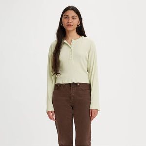 💫HP‼️💫 NWT LEVI’S “The Everyday Henley” in Meadow Mist Green, Size Large